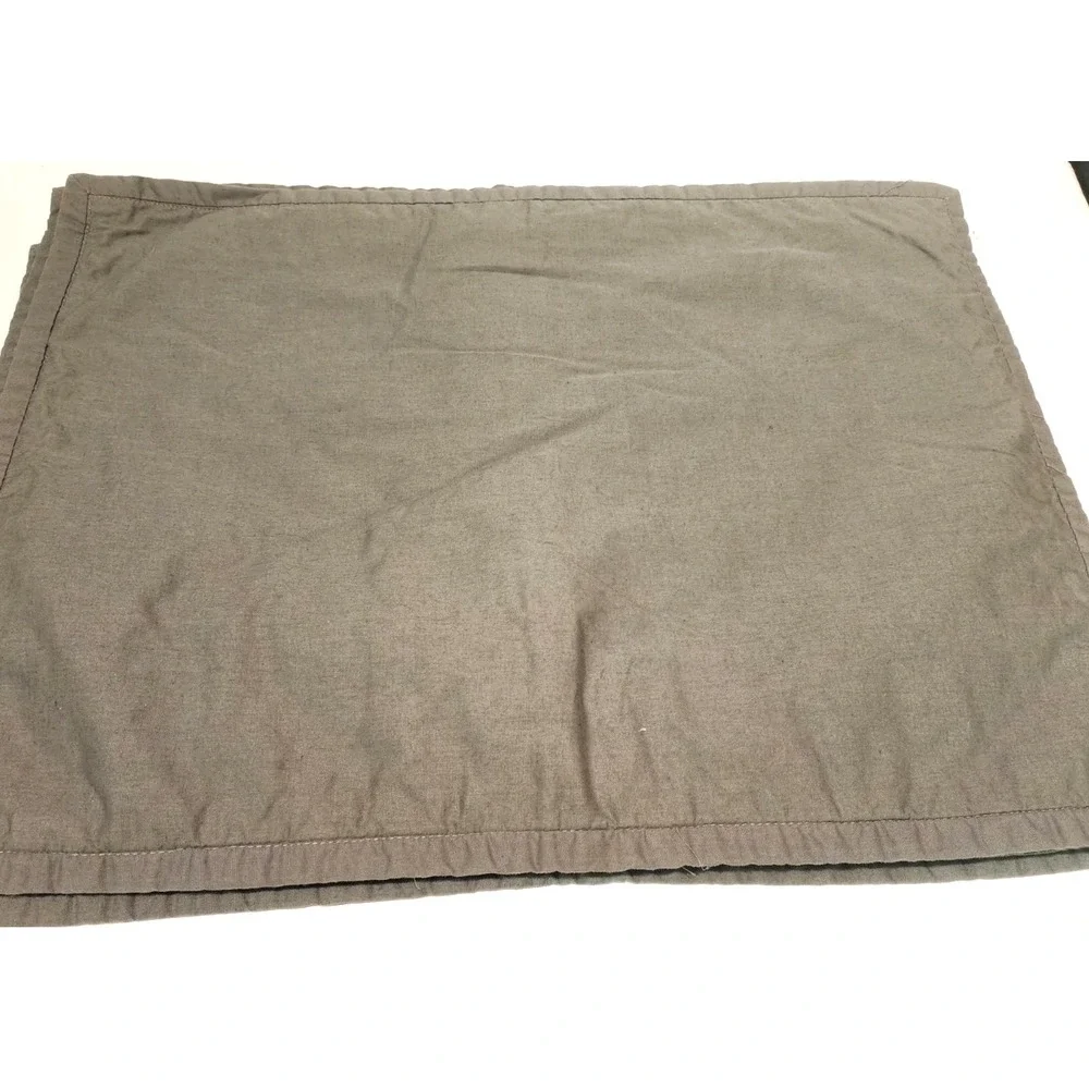 Threshold Cotton Placemat Charcoal  Gray with Cream Geometric Pattern 13